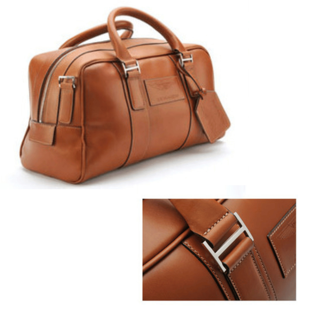 Aston Martin Large Saddle Leather Holdall