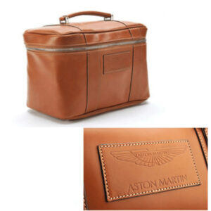 Aston Martin Tan Leather Beauty Case