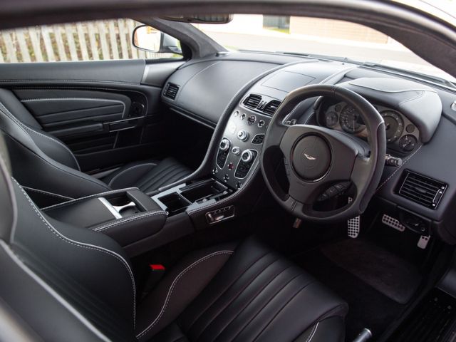 Interior of the car in Pure Black Hides