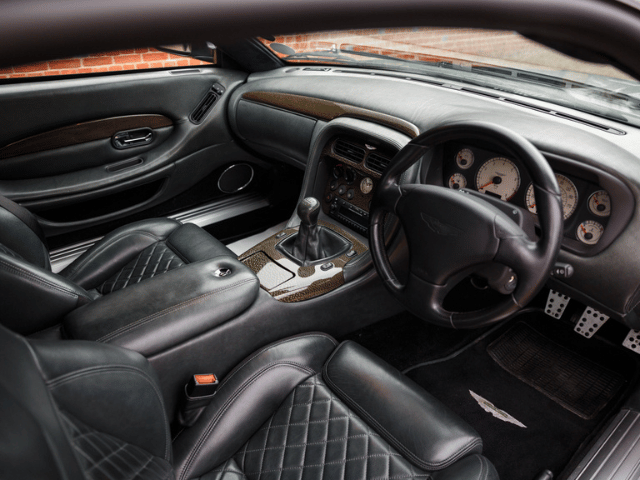 DB7 Zagato interior of car