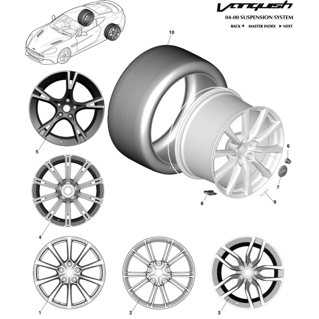 2nd Gen Vanquish Rear Wheel and Tyre