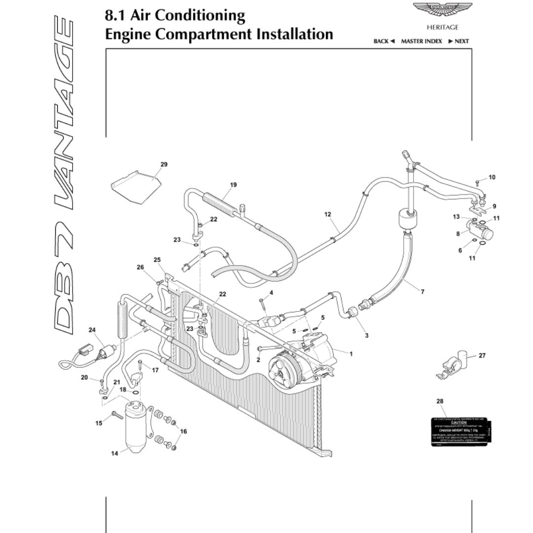 DB7 Vantage Engine Compartment Installation