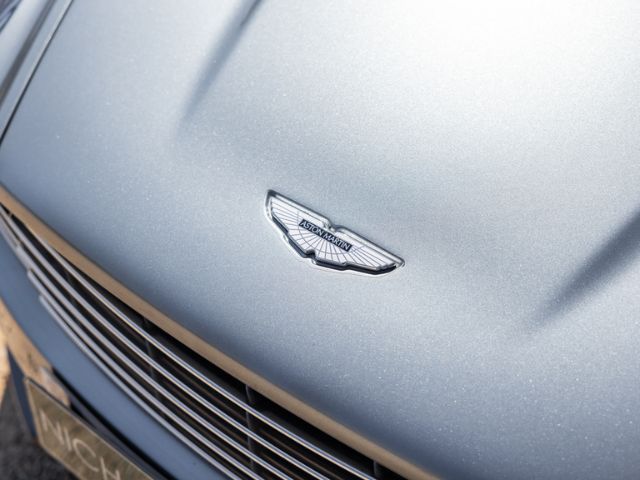 Aston Martin Wings Logo on a DBS V12 Car