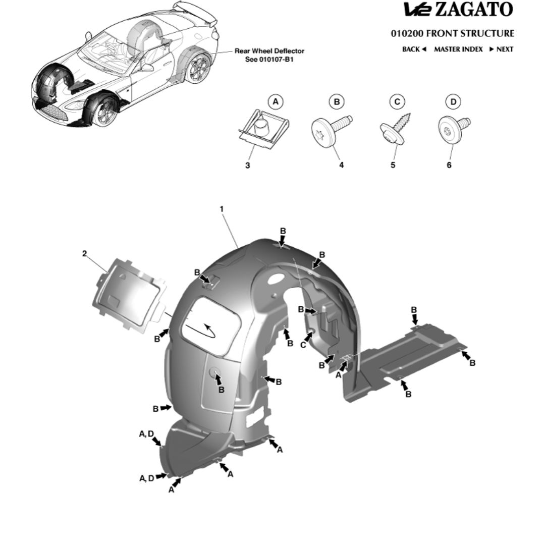 V12 Zagato Front Deflectors and Shields