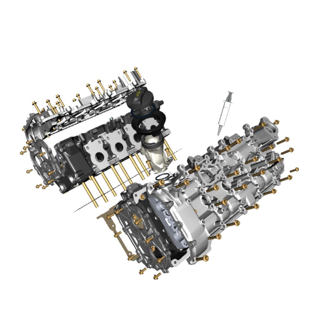 DB11 V8 Engine Cylinder Head Parts