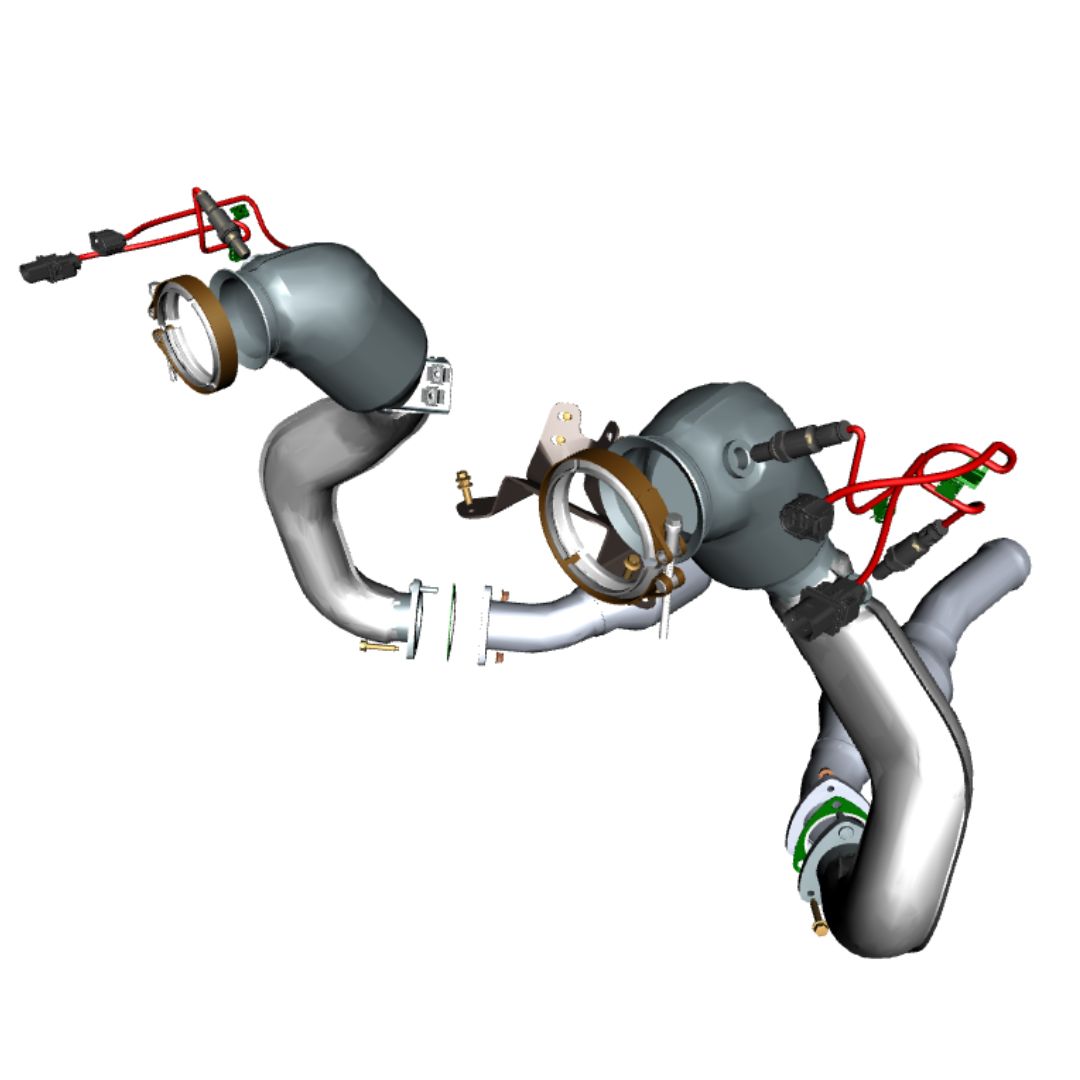 DB11 V8 Exhaust Without GPF Emission Control Parts