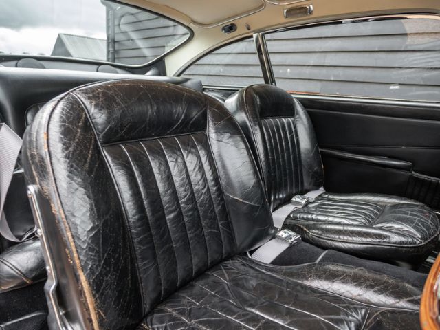 The 1965 Aston Martin DB5 Has an interior in Black Leather