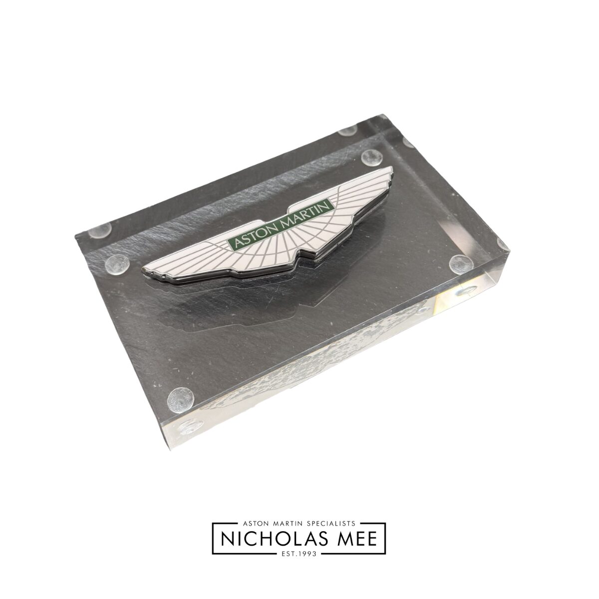 Aston Martin Wings Block Paperweight | Gifts