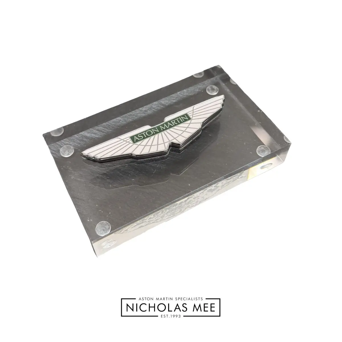 Aston Martin Wings Block Paperweight | Gifts