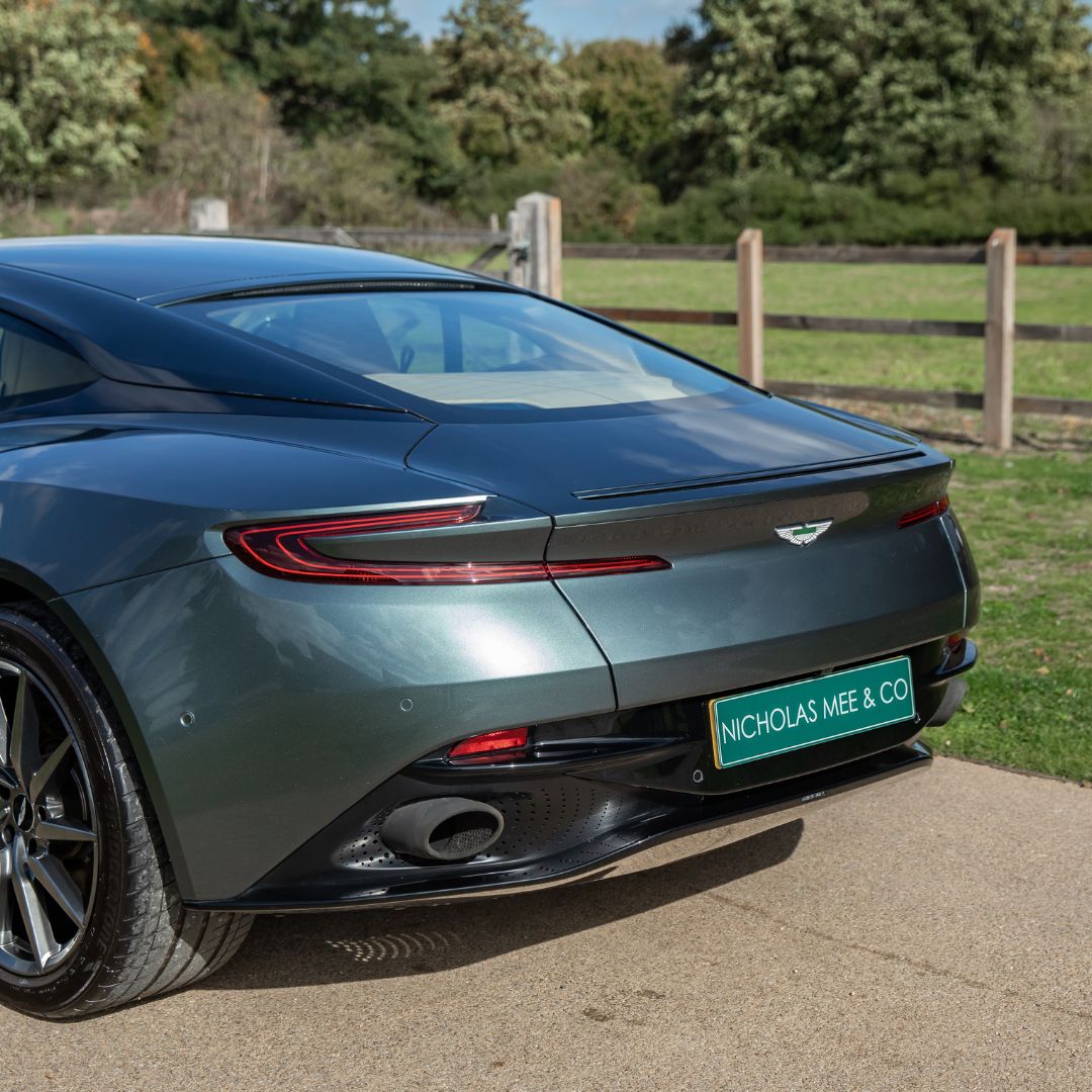 DB11 Black Right Side Rear Bumper Cover Overrider