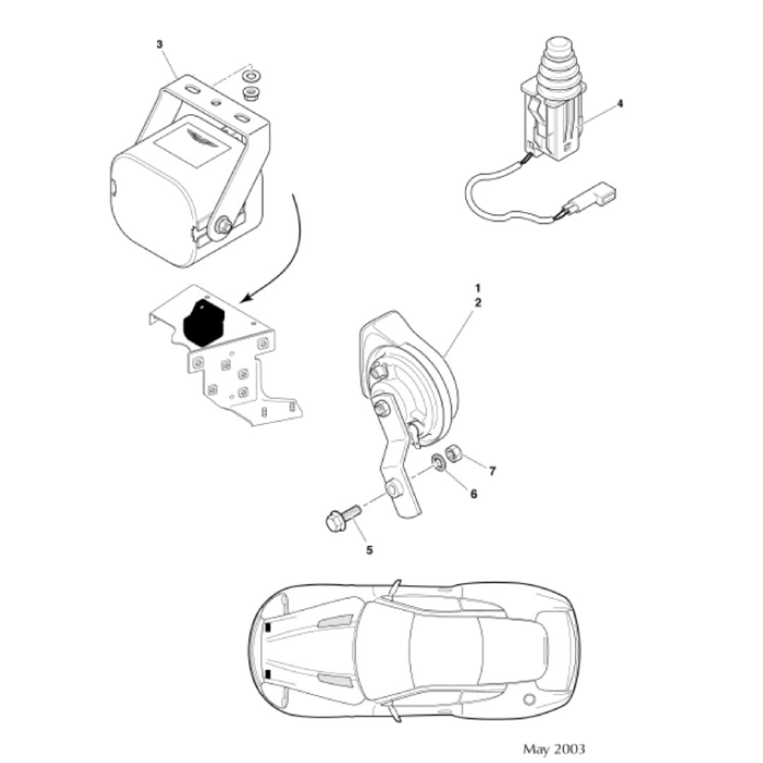 ビンキチです。VANQUISH Vanquish 1st Gen Under Bonnet Components | 2001-2007