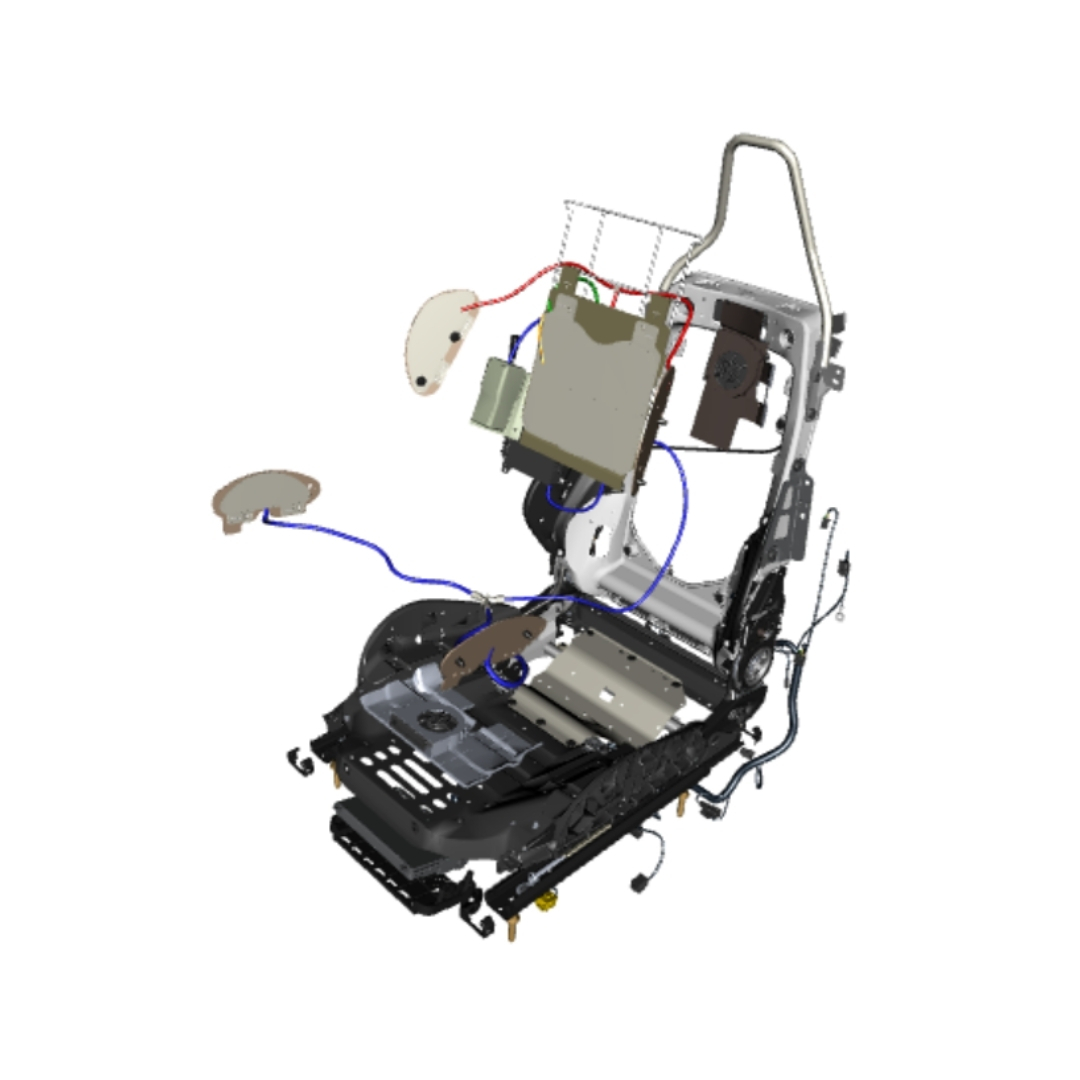 DB12 RHD Left Side Comfort Seating Passenger Standard Seat Frame